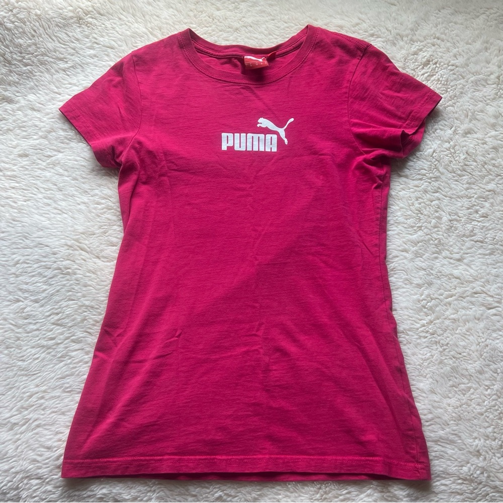 Puma Fuchsia Short Sleeve Tee